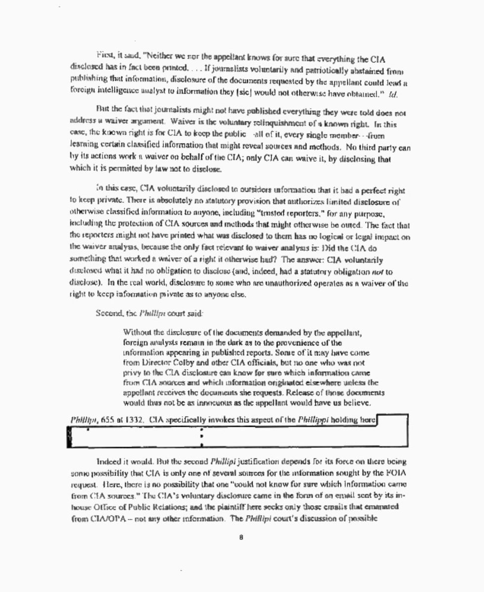 (13)  @_VachelLindsay_  @rising_serpent to consider: now that we know Fusion GPS are all former WSJ this little known, heavily redacted lawsuit, takes on a whole new light  on record working directly with its reporters..  http://www.documentcloud.org/documents/4365104-Johnson-v-CIA-Order.html