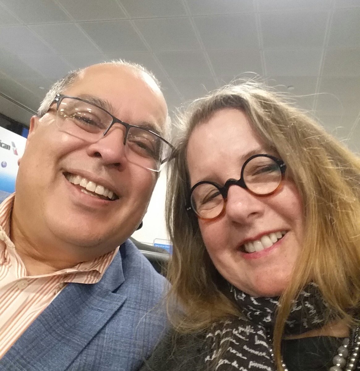 JanetFitch323's tweet image. With @olivasdan in Phoenix airport after #TFOB, on our way hooooommmme. Between that and #awp2018 I am so played. #homewardbound #writerslife #gateB17 #carryon
