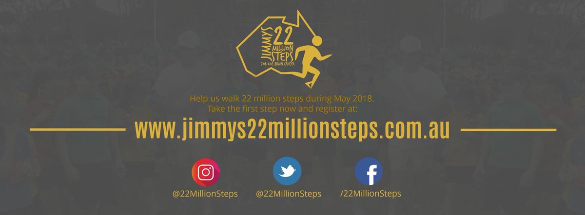 TheBrainchildFd's tweet photo. We’ve recently launched our newest initiative, @22MillionSteps !!
In May each year we hope to collectively replicate the steps it took @JimHarrington_ to walk around Australia. With each step we hope to raise 1 cent, with the intention to raise $220,000 annually! #22millionsteps https://t.co/aaQJn1KU8j