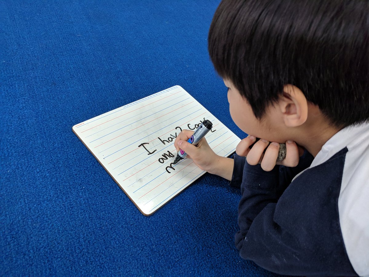 KISMrSmith's tweet image. @Karenjung20 Kinder students create their own #MathWordProblems @JustinPOConnor @VargeLe #kispride