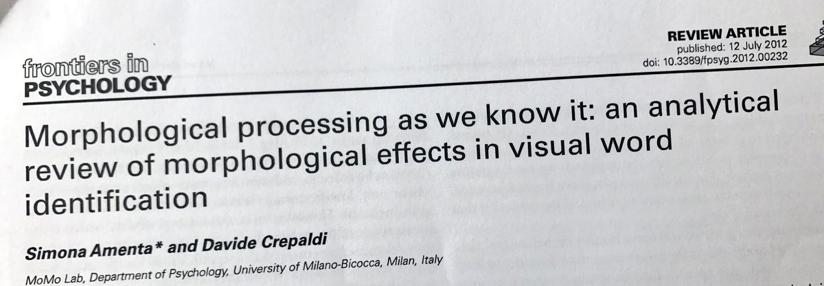 SarahAWalker's tweet image. This article very nicely sums up the importance of working together to enhance and progress the field rather than just throwing out new models. This can surely be generalised to any field; and should be. #MorphologicalProcessing #Crepaldi #Amenta