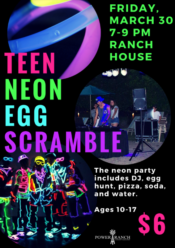 PowerRanch's tweet photo. Teen Neon Egg Scramble https://t.co/12Qku1Cswk https://t.co/uHZGYFzhaT