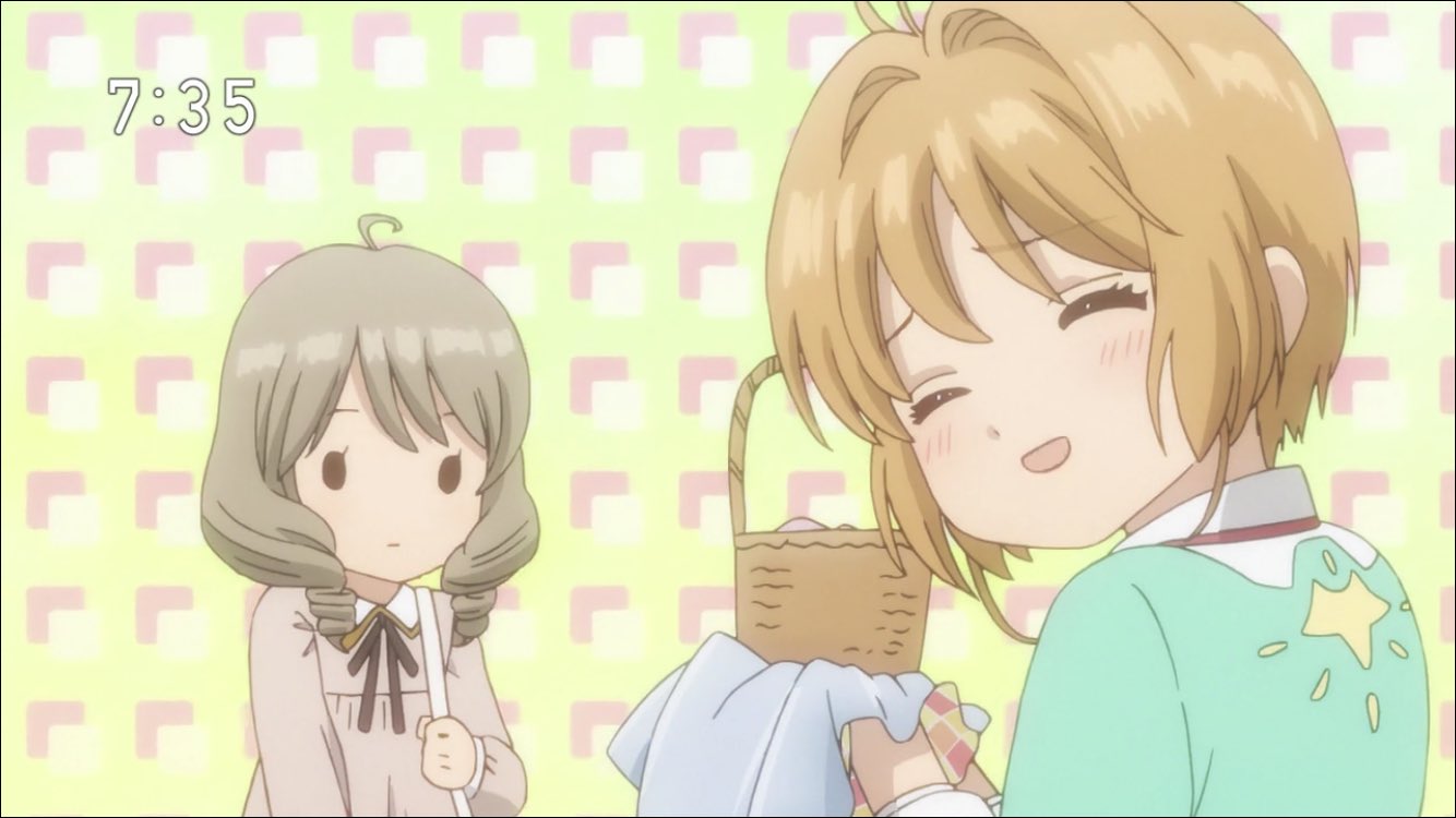 アキヒロ カードキャプターさくら クリアカード編 10話 秋穂がさくらの家に遊びに来る話 そして 今回は特殊で同時に2枚の カードが出現 スヌーズとラビリンスです 転寝ってﾅﾝﾔﾈﾝと思いましたがうたた寝って意味らしい 久々にさくらのローラースケートを