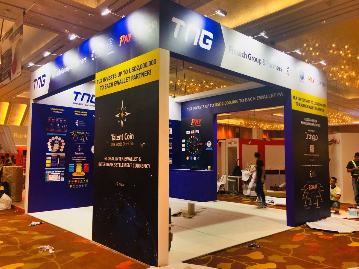 currenc_group's tweet photo. Almost done! Do visit us at Booth G44, if you are at Money 20/20 Asia 2018 from 13th-15th March! 😉 @money2020
#TNG #Money2020 #Tranglo #1Pay #TalentCoin #GlobaleWalletAlliance #TNGFintech #FinTechandbeyond https://t.co/w6v7TuFnop