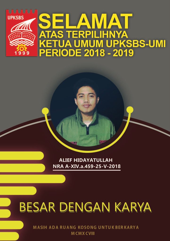 Selamat...
Tetap Amanah!!!

#upksbsumi
#besardengankarya