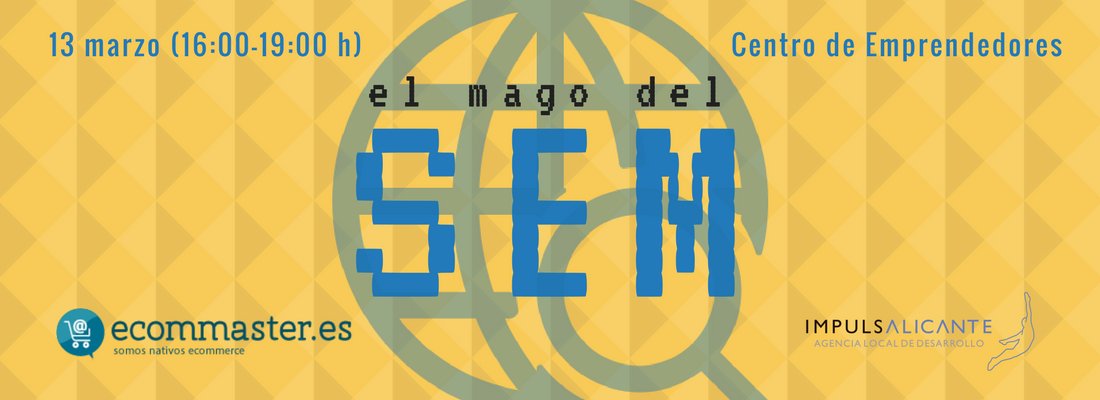 ¡Últimas plazas! <a href="/dany_del_valle/">Dany del Valle</a> profesor de <a href="/ecommaster/">Escuela Ecommerce Marketing Digital</a> impartirá este taller que enseñará cómo promocionar tu negocio de manera eficaz con Google y dará unos conceptos básicos sobre cómo invertir sin perder al anunciarse.  bit.ly/2BIiBeu