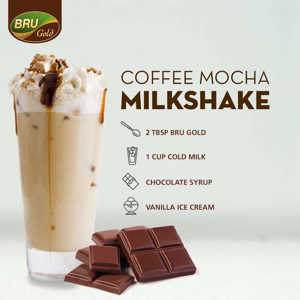 Running out of ideas for your next social media post? Prepare this classic and add the rich taste of Bru Gold coffee for maximum taste and likes. 

#ColdCoffee #BruLove #BruGold #CoffeeLovers #CoffeeLove #CoffeeRecipe 
#AuthenticCoffee