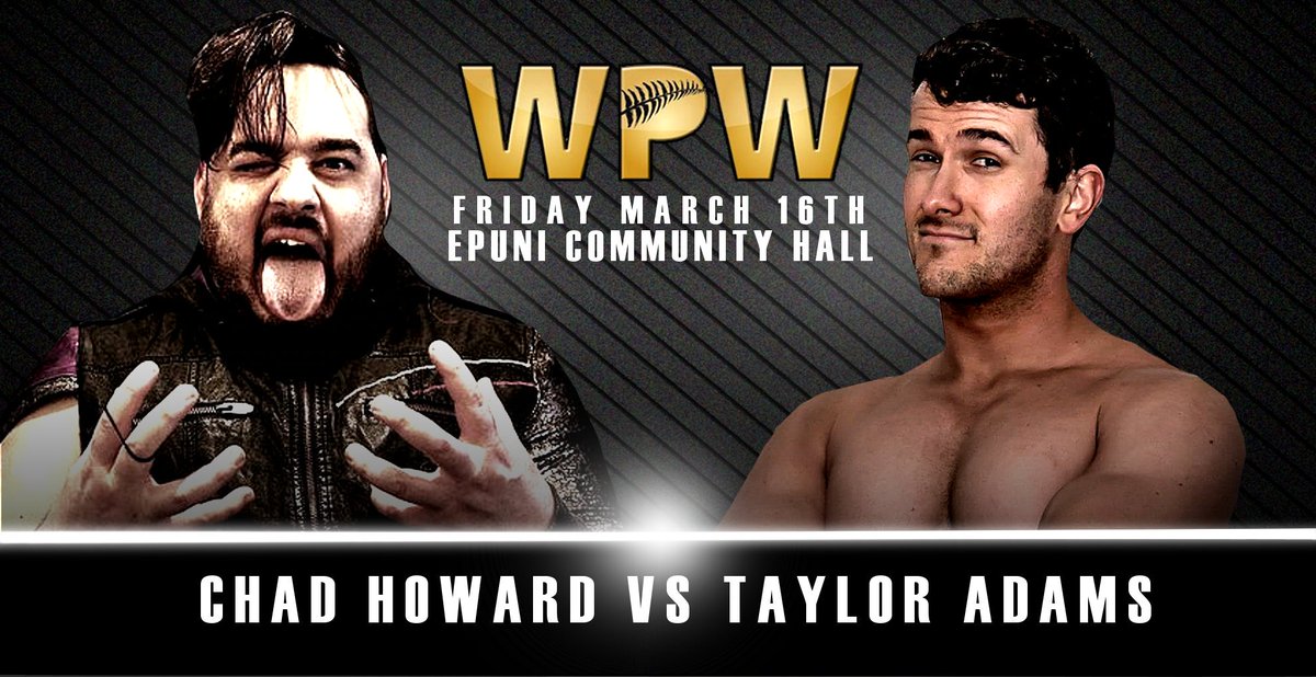 tayloradamspw's tweet photo. @NZWPW this Friday! https://t.co/uYt2CzOEnX