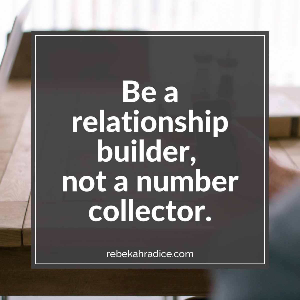 RebekahRadice's tweet image. To succeed in #socialmedia, 
be a relationship builder, 
not a number collector.
bit.ly/1Pfv21j 

#entrepreneur #marketing #branding