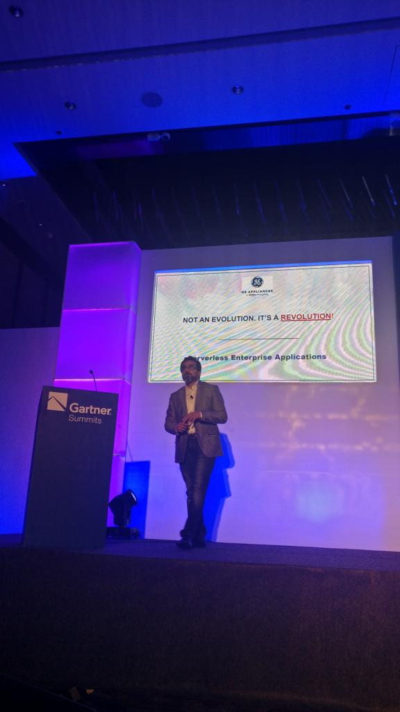 kittyvr's tweet photo. Serverless world for enterprises.. #gartneraadi https://t.co/h1JNpUzwWP