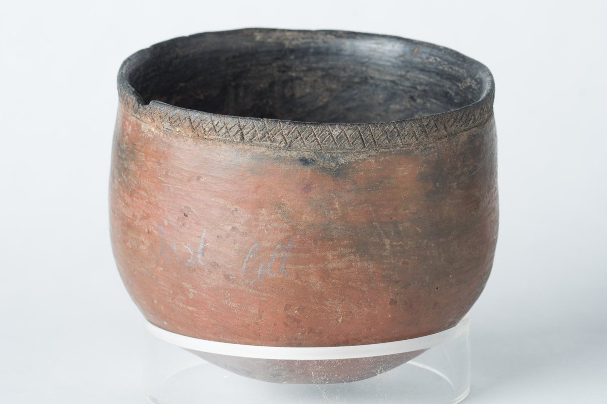 GarstangMuseum's tweet photo. Our #objectoftheday today is this pan-grave vessel from the Sudan. The wonderful photography of JR Peterson really brings out the detail of the decoration on the rim of the vessel.

Find out more at the Garstang Museum, open Weds&amp;Thurs 10am-4pm!

#ancientegypt #archaeology https://t.co/28Rst6wB9K