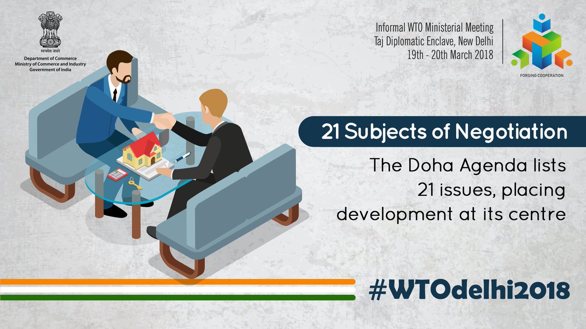 Dept Of Commerce Goi A Twitter Wto Fact Athon 30 The Doha Development Agenda Dda A Name Given To The Entire Package Discussed In The Doha Round Lists 21 Subjects Emphasising On