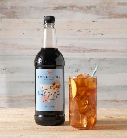 WickedCoffeeCo's tweet photo. Coming soon ready for summer the new @HelloSweetbird Sugar Free Peach Iced Tea syrup made with the juice of plump peaches and real tea extract to create this refreshing fruity fusion #fruityfusion https://t.co/qJjw3TtOIY