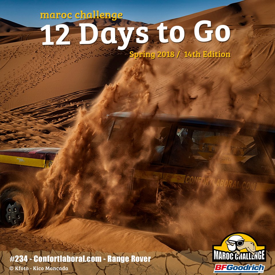Kfotok's tweet photo. 12 Days To Go! - Spring 2018
https://t.co/nUlv7uCJKO
#maroc #marocchallenge #spring2018 #marocchallengespring2018 #passporttoadventure #bfgoodrich #kfoto #kicomoncada https://t.co/RIuB1t3Xqs