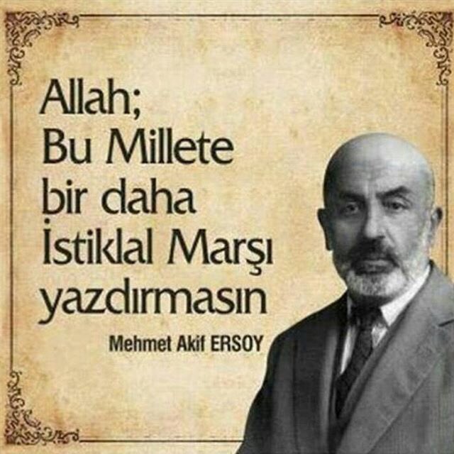 VeliSolak's tweet photo. "Vatan için ölmekse kaderim, böyle kaderin ellerinden öperim" 

Mehmet Akif Ersoy 🇹🇷

İstiklal Marşımızın kabulunun 97. yılında Milli Şairimiz Mehmet Akif Ersoy’u 
rahmet ve minnetle anıyorum. https://t.co/pGZbmnABqx