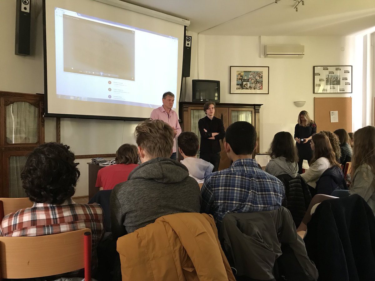 Harvey GOES starts the morning at our partner school, Hunfalvy High School <a href="/theharveyschool/">The Harvey School</a>  <a href="/HarveyLZ/">Philip Lazzaro</a>