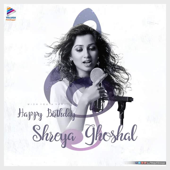 Happy bday shreya ghoshal mam 