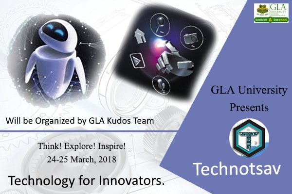 GLA_Mathura's tweet photo. Technotsav aims at strengthening and cultivating the overall skill and talent of the students by providing them with a platform to build fundamental experiences and knowledge.
#GLAUniversity #Technotsav https://t.co/5SPq2HQWcD