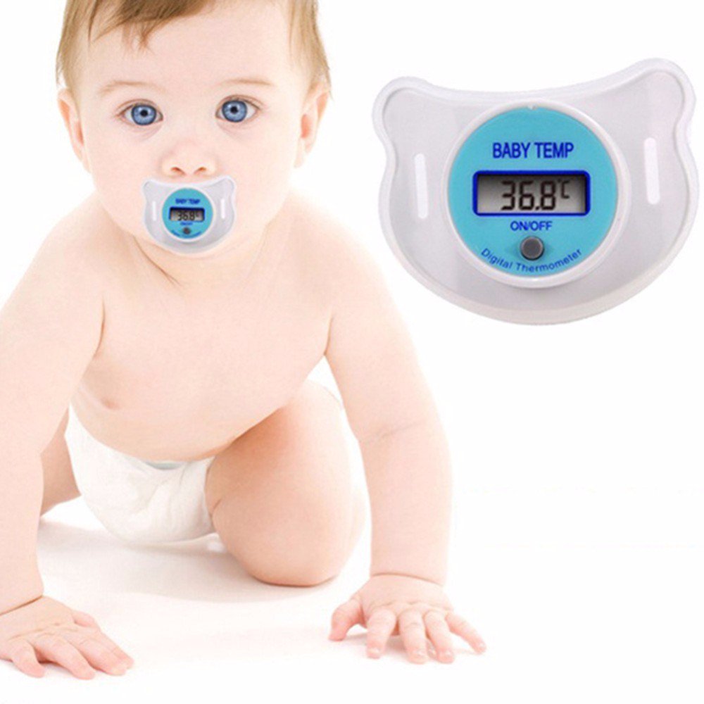 As one of Practical Baby Infant Essentials, This Newborn Kid LCD Digital Safety Health Mouth Nipple without stray smell and taste is used as a Dummy Pacifier Thermometer, to help mother know her baby's temperature accurately in real time.