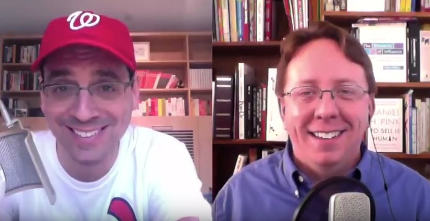 Dan Keldsen and Dan Pink discussing To Sell is Human bit.ly/2dg0DTn