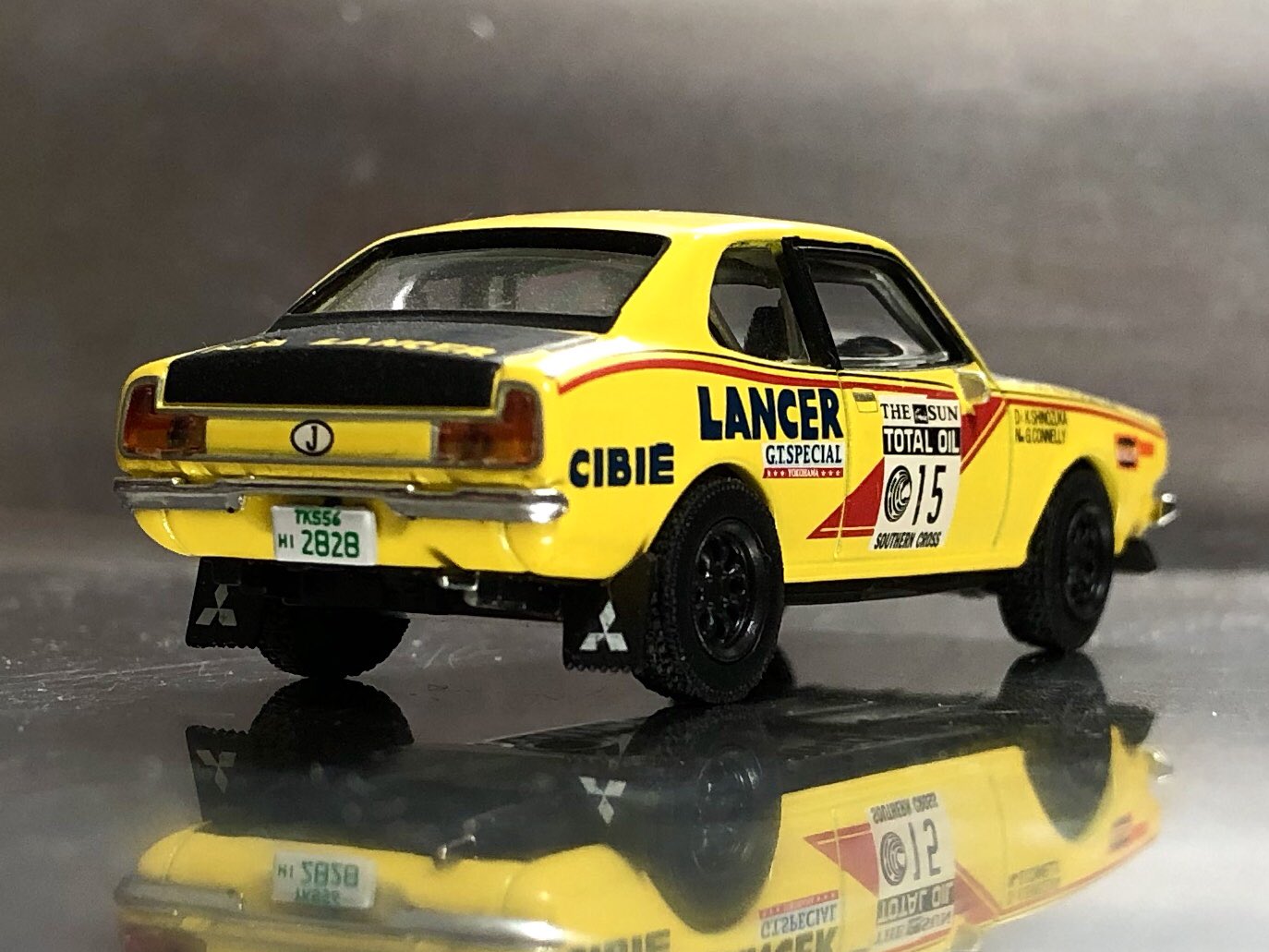 シーエムズ　ラリーカーコレクション　ランサー1600GSR 1975 1/64 ミニカーショップグローバル - 1/64 シーエムズ ラリーカー