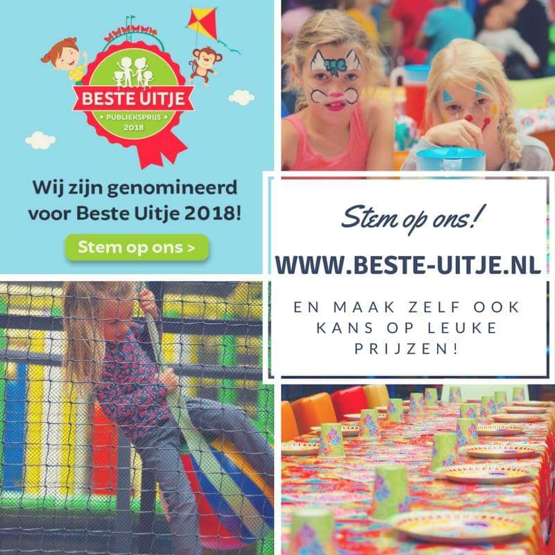 Bungelland's tweet photo. #besteuitje Er hebben al heel veel mensen op Speelparadijs Bungelland gestemd. Superbedankt! Maar we willen toch nog iets hoger eindigen. Dus stem: 
https://t.co/1WH8st05Xl
Stemmen kan tot 18 maart a.s. en zelf maak je ook kans op een leuk uitje! https://t.co/v5YcPHOGZj