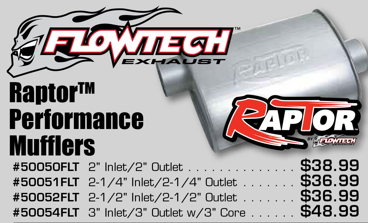 Flowtech Exhaust Raptor Muffler 2.0 Flowtech Exhaust Raptor Muffler 2.0