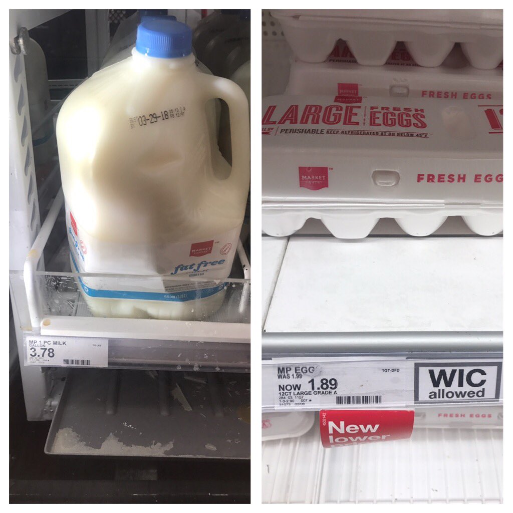 Price check in Florida - Milk is $3.78USD/gallon ($5.13 CAD/ 4 litres) and a dozen eggs are $1.89 USD ($2.42 CAD). 1 lb bacon $4.99USD ($6.40CAD).  All fair prices - but not any different than at home. Canadian farmers bring excellent value to their consumers.