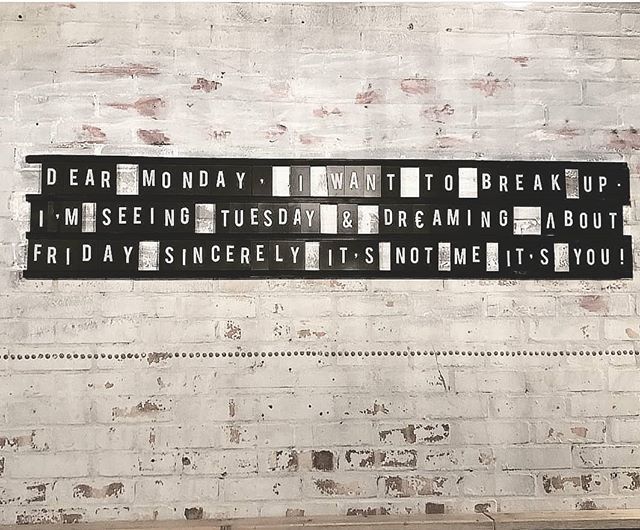 HELLO MONDAY!!!! Where is FRIDAY? #bermondseyyardcafe #bermondseystreet #se1 #mondayblues #byc ift.tt/2InIEZu
