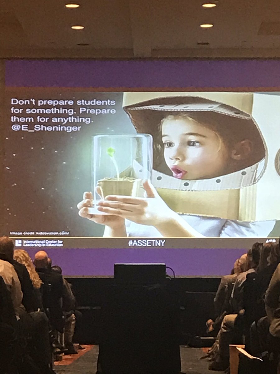 lrdichiara's tweet photo. “Get our students to think. To ask high level questions. Is there relevance? Are they making connections? Is there active engagements?” -@E_Sheninger #edtech #ASSETNY #edtechafterdark https://t.co/329jyAC3QM