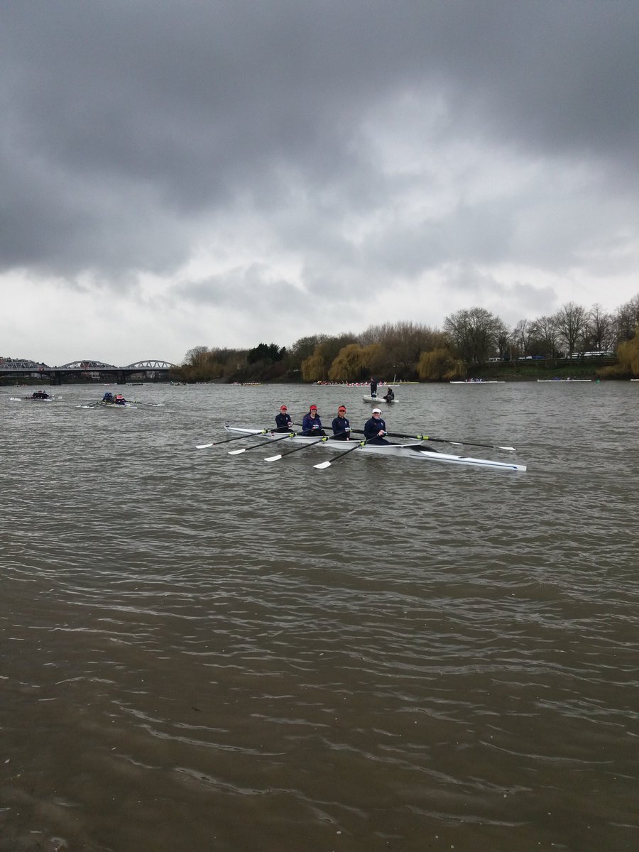 KSWBoatClub's tweet image. King's Senior Girls quad heading to the start. #shorr #kswbc #rowing