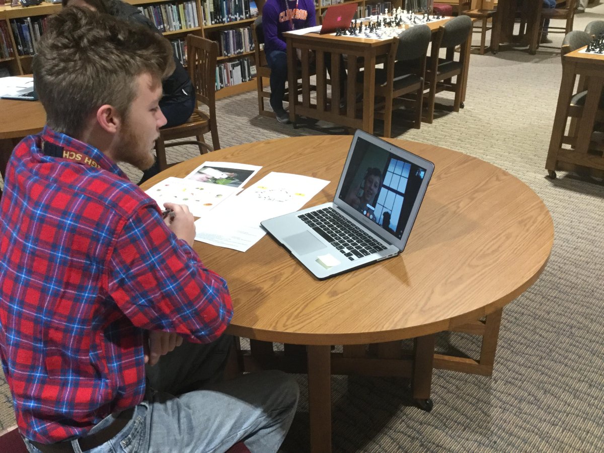 medwards61's tweet photo. @Dr_Bocchino and his PHS Ag students are Skyping with students from CSMS about the pros and cons of GMOs. @DLC_Jared @lex1science @PelionPanthers #growlearnshare https://t.co/LWgkW14JmX