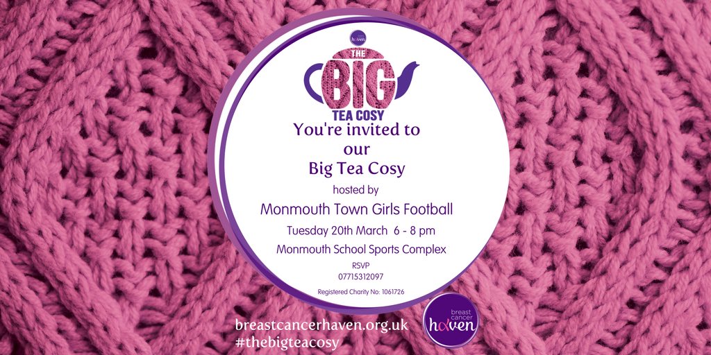 #thebigteacosy #MondayMotivaton #monmouth <a href="/MonmouthYouth/">Monmouth Town Youth</a> @MonshireACTS <a href="/MonmouthWF/">MonmouthWF</a> #All #Welcome @MonBoysSport @BreastCancerH
