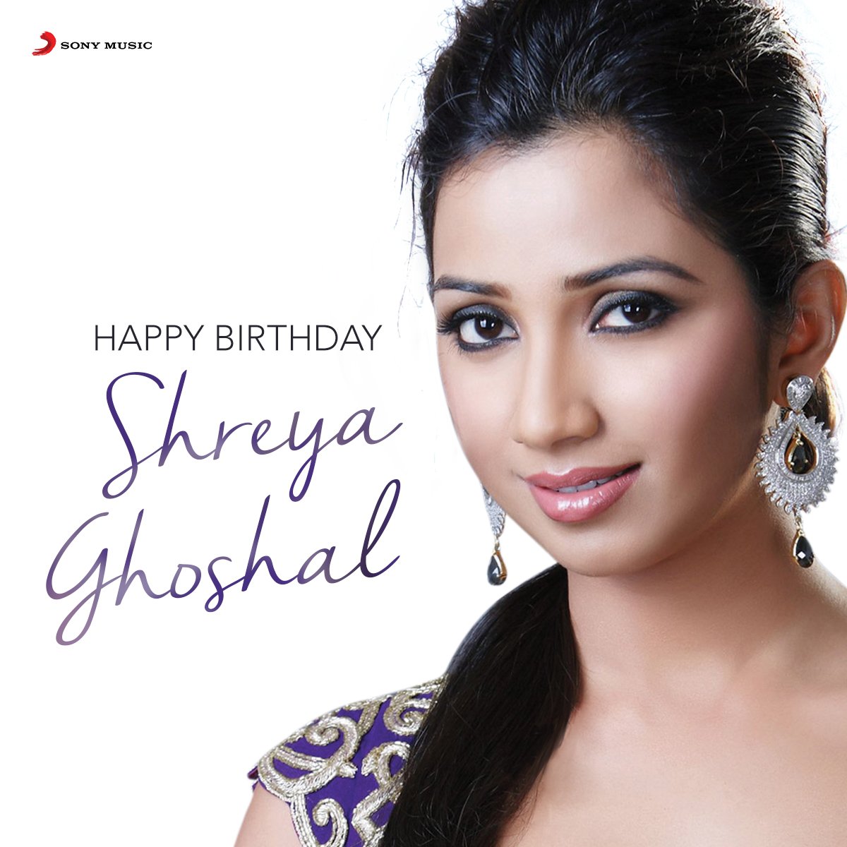 Happy birthday to the queen of music Shreya Ghoshal. 