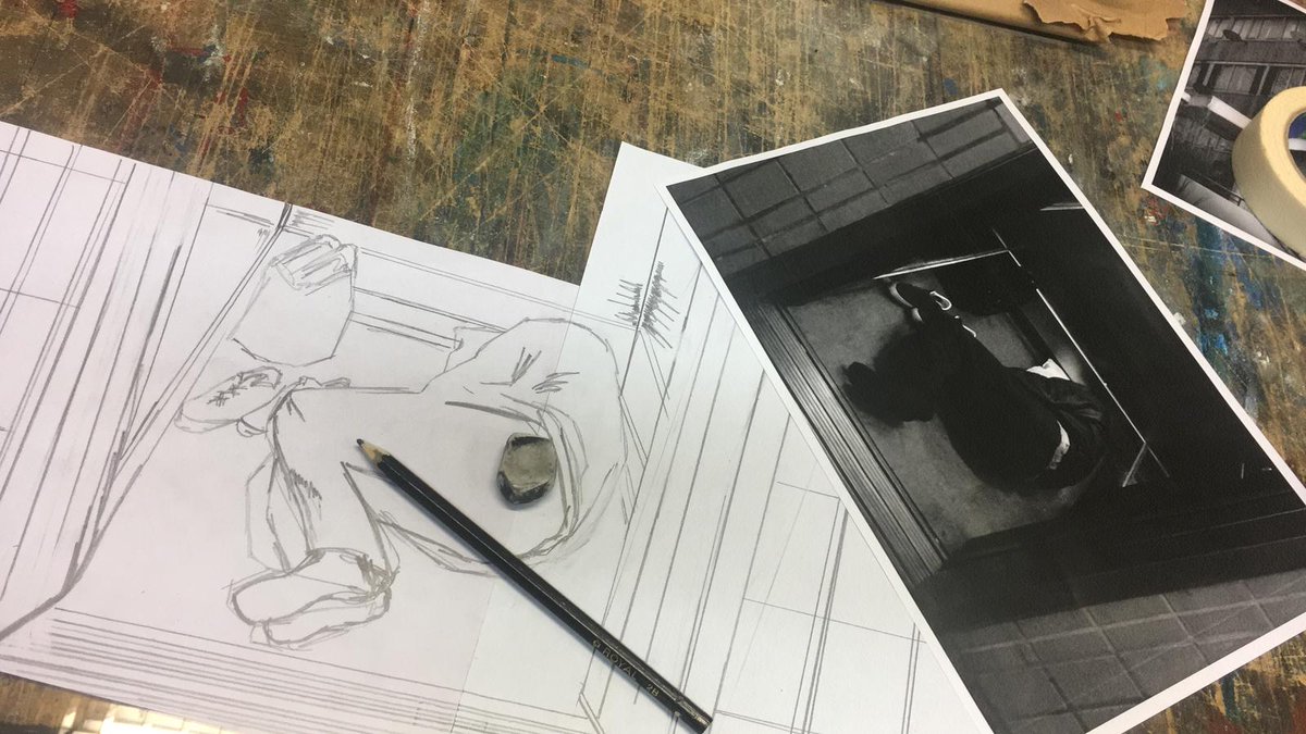 concretsoldiers's tweet photo. Amazing project by Lizy FeelFree Bending! Taking stills from Concrete Soldiers and turning them into works of art! @LizyBending #feelfreecompany #concretesoldiersuk https://t.co/gEGJAvINv3