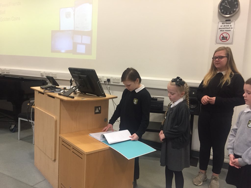 Kirkhill_School's tweet photo. Action shots and relief that it is all over #presentersofthefuture https://t.co/9HkfGwYpn6