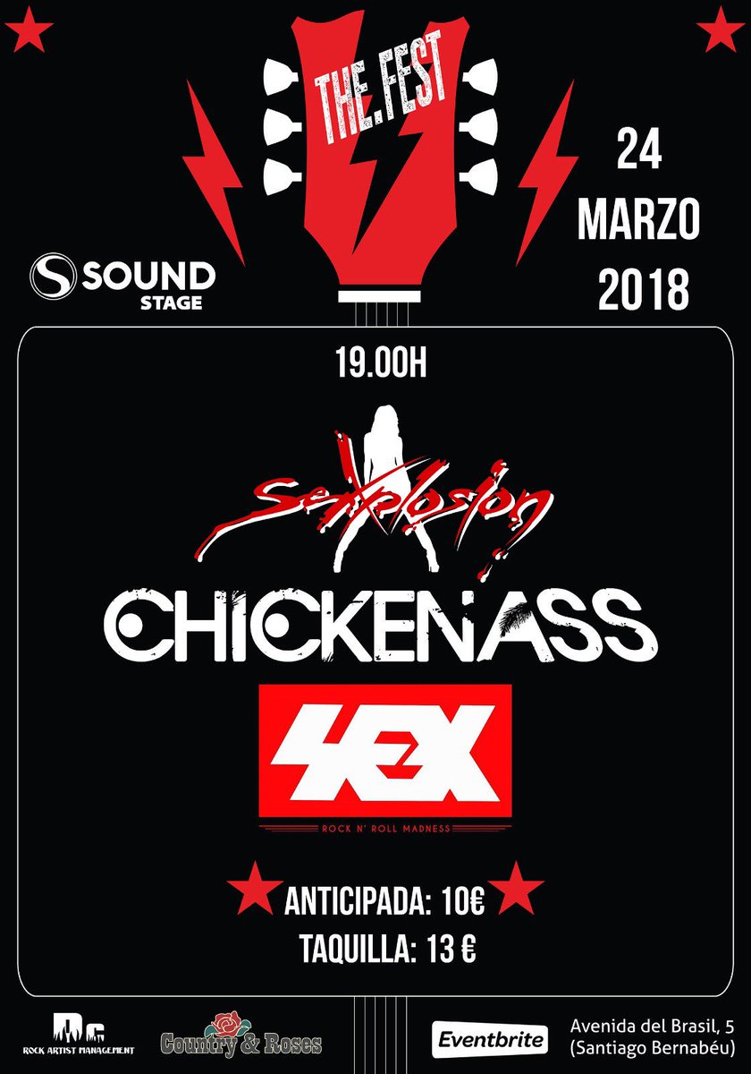 24 de Marzo sinverguenzas!!!!!!! Con dos grupazos como <a href="/SexplosionRock/">Sexplosion</a> y Chicken Ass💥💥
