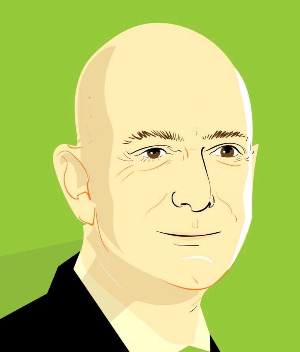 BTillustration's tweet photo. Portrait of @JeffBezos for Forbes. https://t.co/pYIdfRjWFa