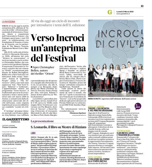 FilomenaSpolaor's tweet photo. Al via tra poco a Ca' Bernardo #CaFoscari un'anteprima di #incroci18. Protagonista #ChristopherBollen #festival #letteratura @CaFoscari @fondve @Gazzettino https://t.co/BWlzcFb55n