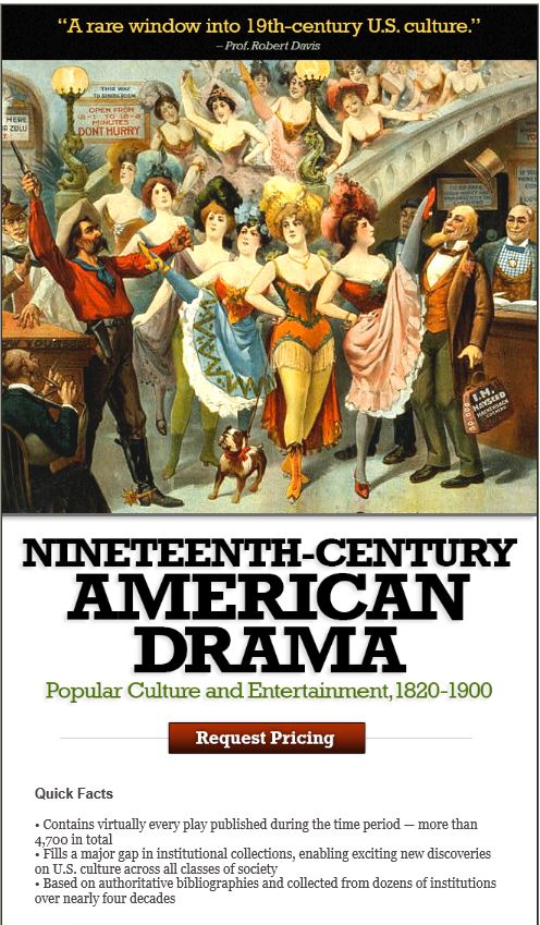 A rare window into U.S. culture - America’s most popular form of 19th-century entertainment ow.ly/f3R330iTpFp #drama #theatre #literature #history