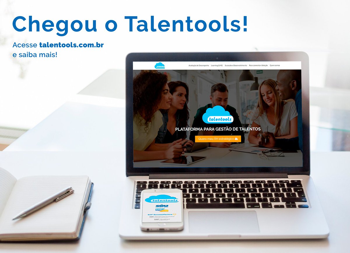 Olá! SOU o Talentools, a solução de Gestão de Capital Humano mais fácil e poderosa de usar. Combinamos o que há de melhor em tecnologia e processos para RH em um sistema simples, de baixo custo e que em poucas semanas você já começa usar! Quer saber mais? talentools.com.br