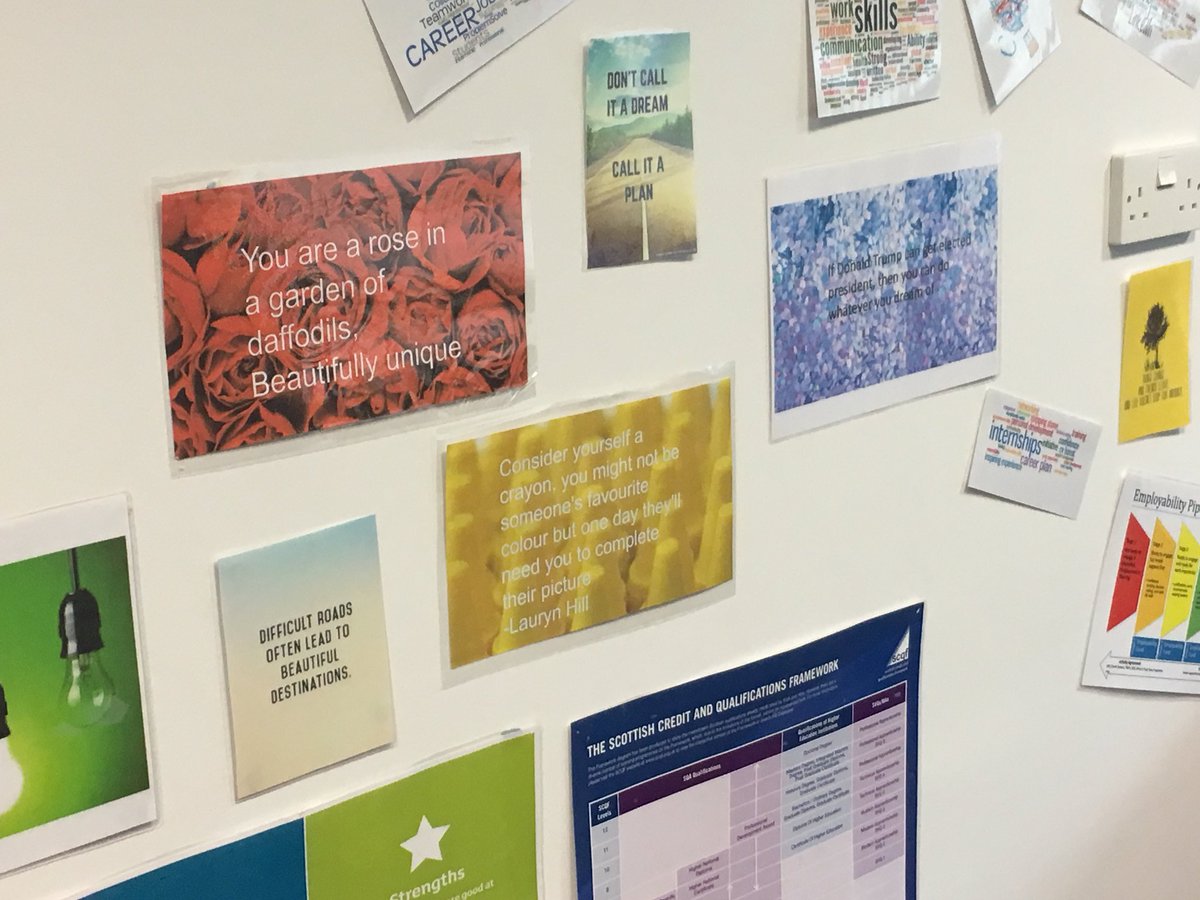 trishawood7's tweet photo. First day of placement at SDS @skillsdevscot #kinrosshigh #inspirationalquotes https://t.co/efprIZ4UXu