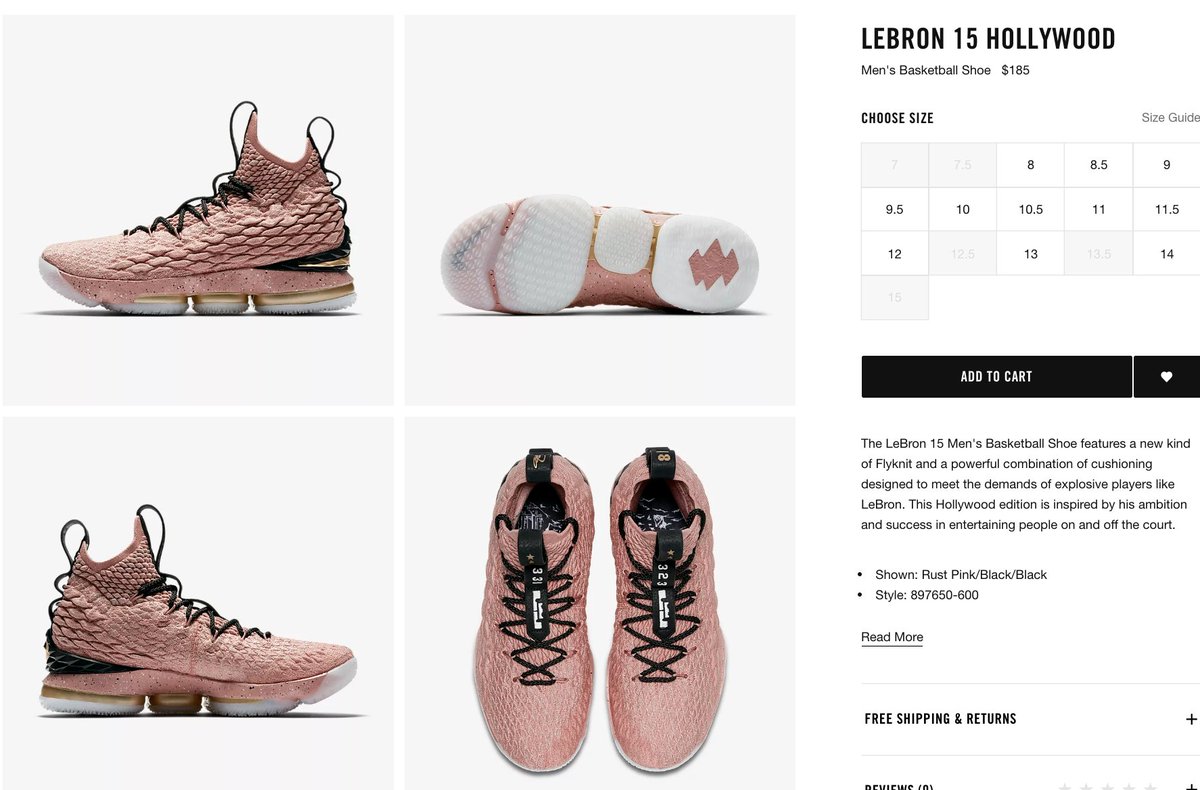 lebron 15 hollywood footlocker