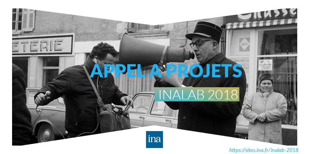 Ina_audiovisuel's tweet photo. Communiqué : l’Ina soutient la création de contenus audiovisuels et numériques destinés aux plateformes vidéo avec son appel à projets #INALAB2018 : https://t.co/aqdLkcOQh5 Contact presse 📲 @caro_ninko https://t.co/0UTYwEuMcp