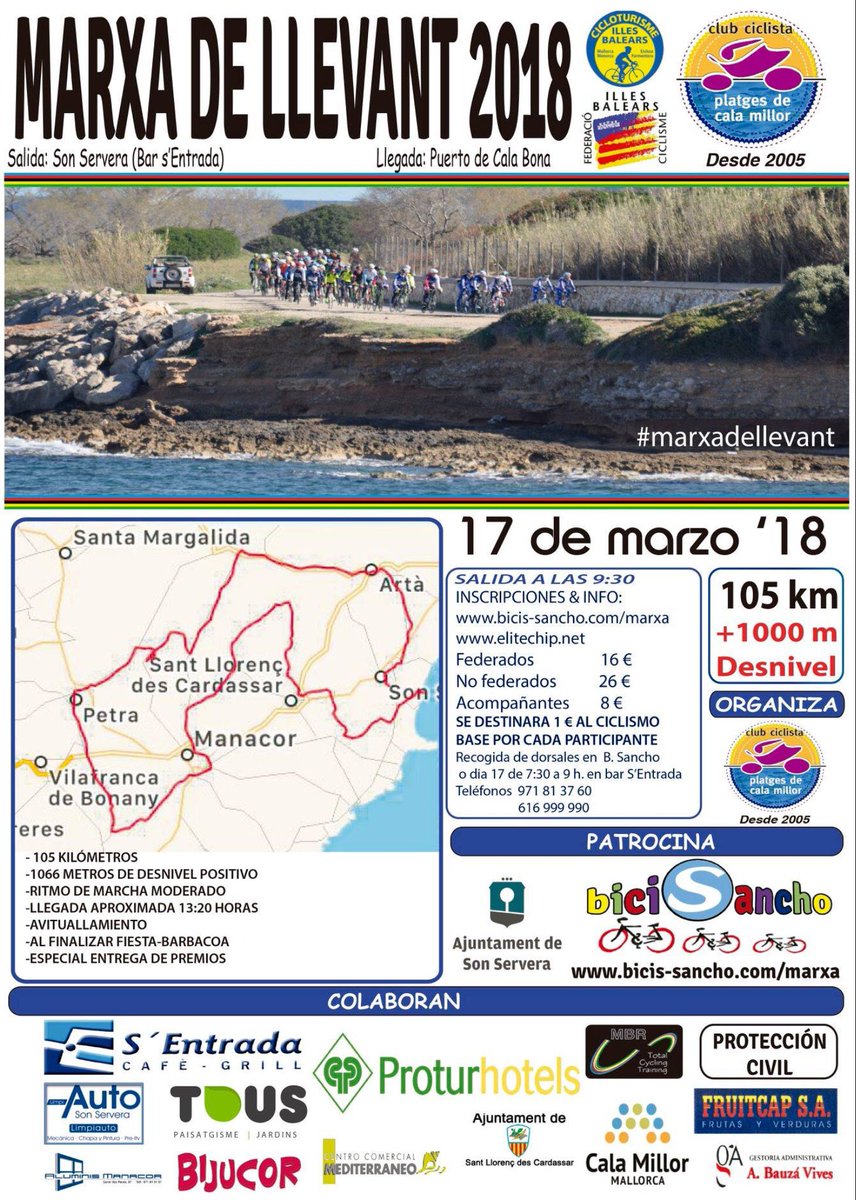 Este sábado día 17 a las 09:30h
Marxa de Llevant. 
Anímate y participa.