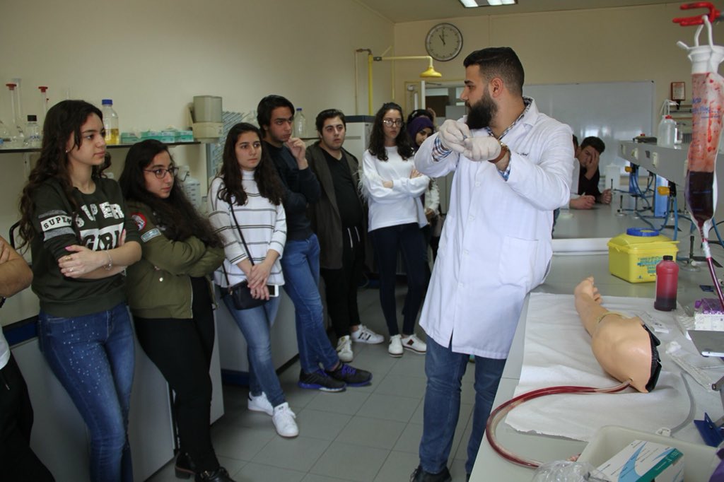 uobfhs's tweet photo. The Faculty of Health Sciences in Ashrafieh was pleased to host high school students on Teacher's day in their quest for undergraduate programs adequate to contributing to society and securing a bright future. Happy Teacher's day from all of us at FHS! #BalamandFHS https://t.co/a5czDAf0K6