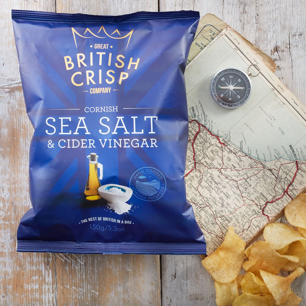 Take a flavour adventure with our Sea Salt &amp; Cider Vinegar flavour crisps - with just the right balace of sweet and salty tang. #GreatBritishTaste