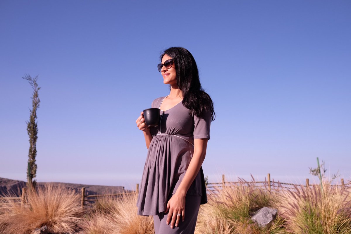 When your pyjamas are so comfortable you end up spending the whole morning in them - @BumpkynLondon 💗 these! #oman #alila #bumpkyn