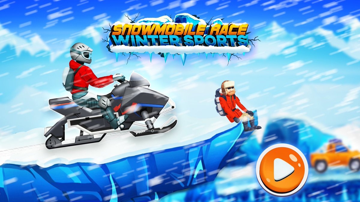 TinyLabProd's tweet image. NEW game! &quot;Winter Sports Game: Risky Road Snowmobile Race&quot; Get it on Google Play: bit.ly/2p4nyX4 🏔️🐧 ❄️#Snowmobile #Sledding #SnowBike #SnowRacing #TinyLabKids