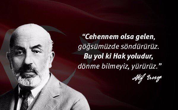 "Allah bu millete bir daha İstiklal Marşı yazdırmasın." İstiklal Marşı'mızın kabulünün 97. yılı kutlu olsun. 
#MehmetAkifErsoy